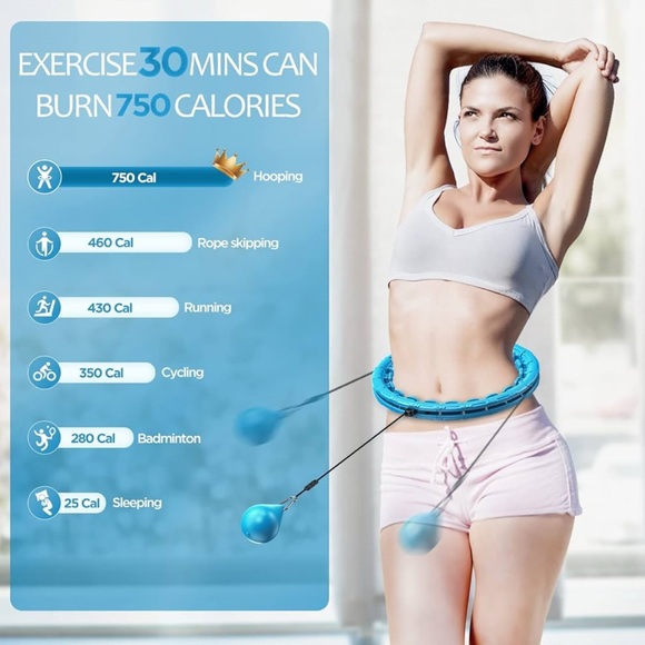 🆕 Infinity Hoop 🤩 Full Body Workout Color Blue! - Picture 3 of 7